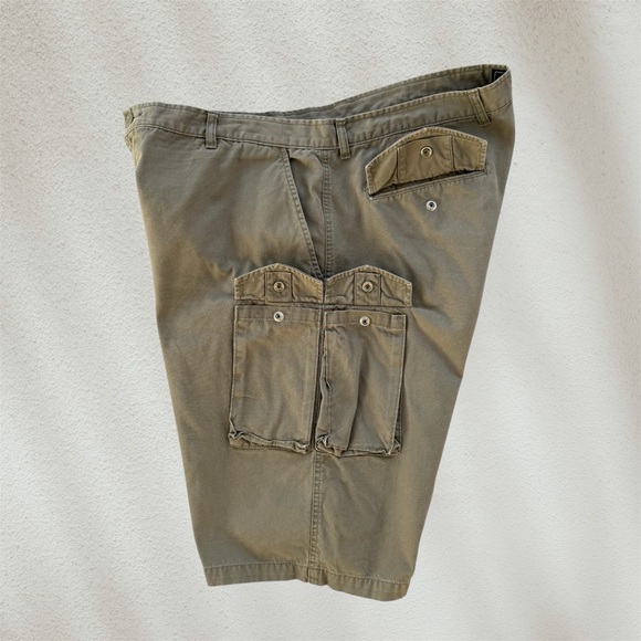 Route 66 Big & Tall Olive Green Sturdy Cotton Cargo Shorts ~ Men’s 42 - Picture 4 of 10